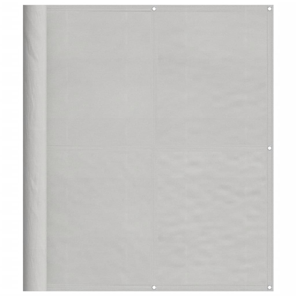 vidaXL Parawan balkonowy, jasnoszary, 120x600cm, 100% poliester Oxford