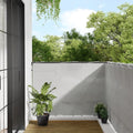 vidaXL Parawan balkonowy, jasnoszary, 120x600cm, 100% poliester Oxford