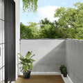 vidaXL Parawan balkonowy, jasnoszary, 120x700cm, 100% poliester Oxford