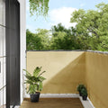 vidaXL Parawan balkonowy, piaskowy, 120x700 cm, 100% poliester Oxford