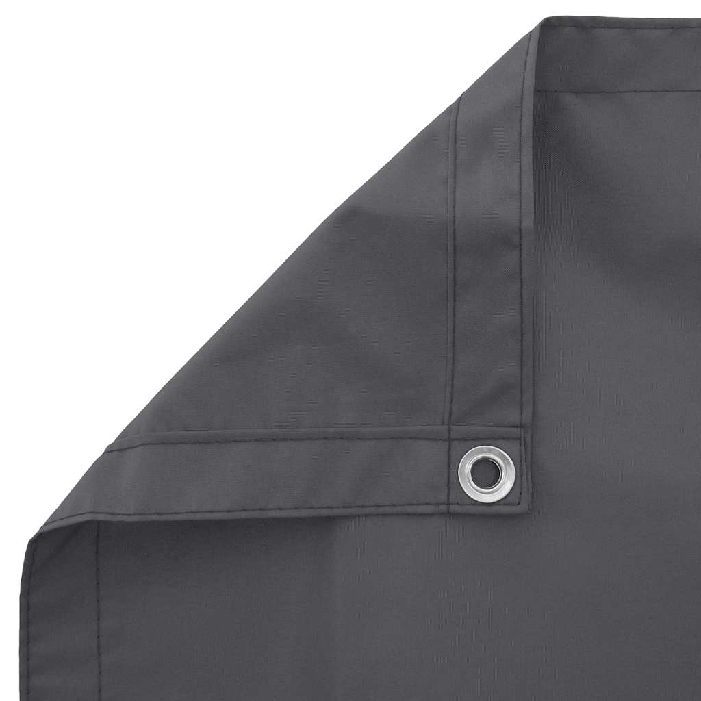 vidaXL Parawan balkonowy, antracyt, 120x800 cm, 100% poliester Oxford