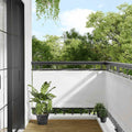 vidaXL Parawan balkonowy, biały, 75x800 cm, 100% poliester Oxford