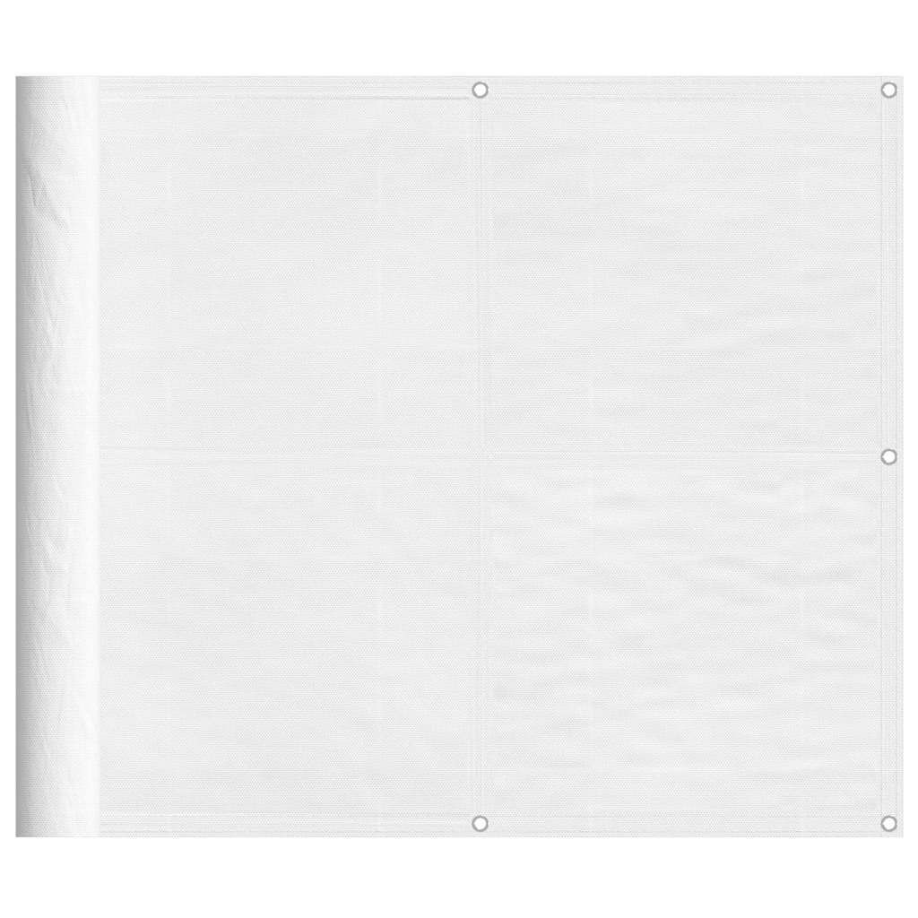 vidaXL Parawan balkonowy, biały, 90x800 cm, 100% poliester Oxford