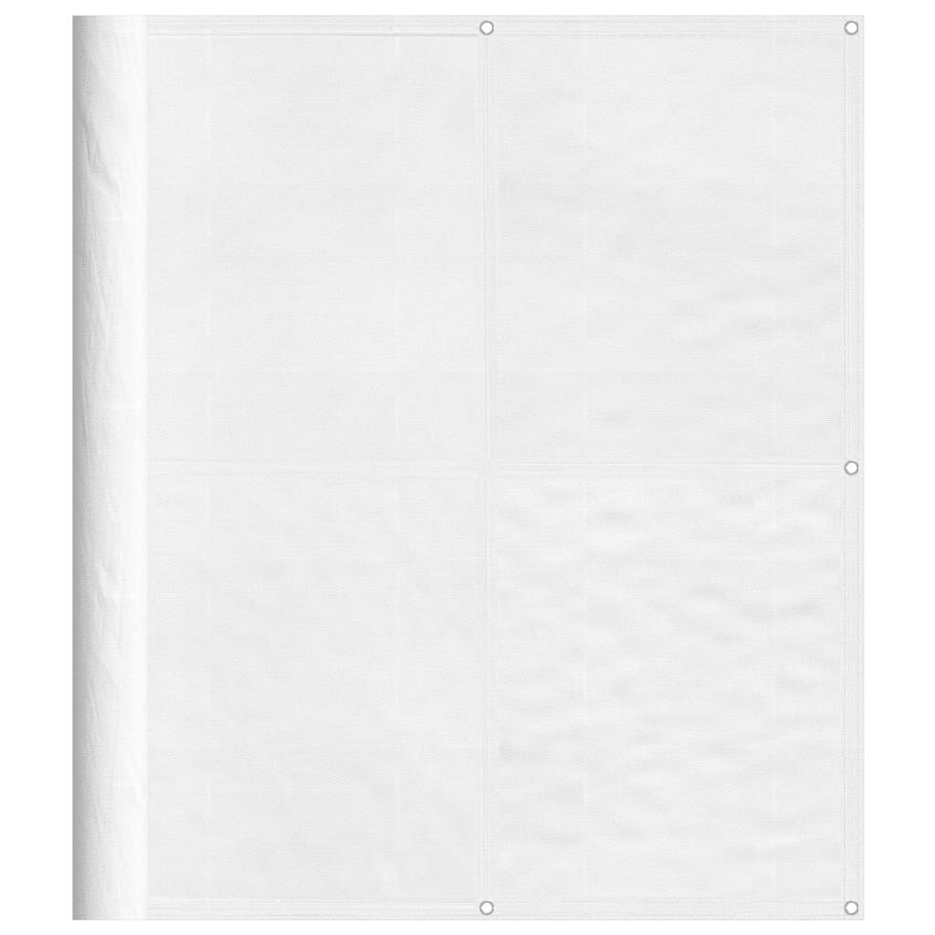 vidaXL Parawan balkonowy, biały, 120x800 cm, 100% poliester Oxford