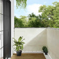 vidaXL Parawan balkonowy, kremowy, 120x700 cm, 100% poliester Oxford