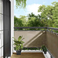 vidaXL Parawan balkonowy, taupe, 75x800 cm, 100% poliester Oxford
