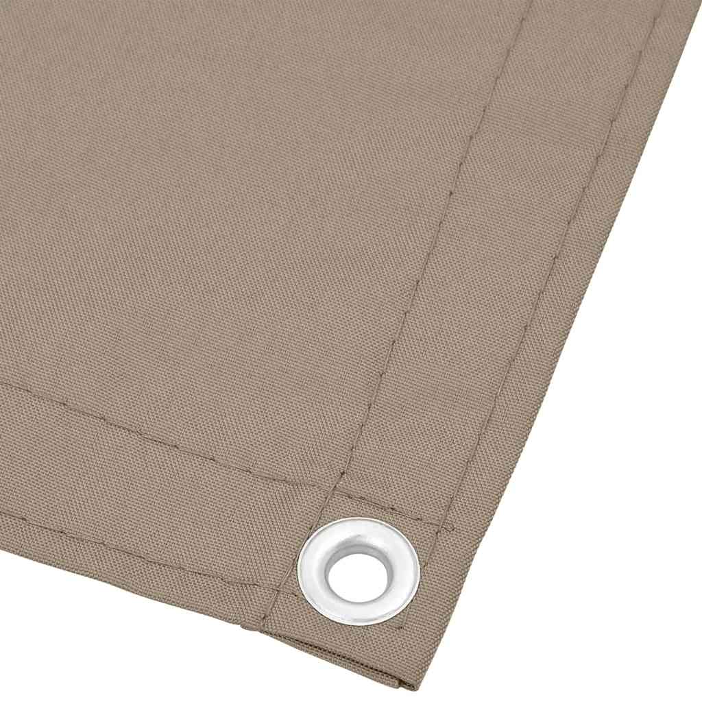 vidaXL Parawan balkonowy, taupe, 90x700 cm, 100% poliester Oxford