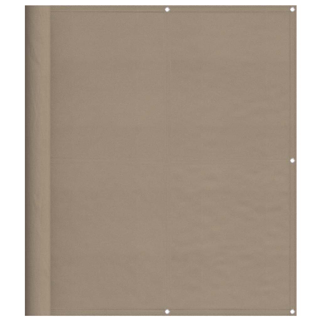 vidaXL Parawan balkonowy, taupe, 120x700 cm, 100% poliester Oxford