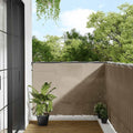 vidaXL Parawan balkonowy, taupe, 120x700 cm, 100% poliester Oxford
