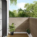 vidaXL Parawan balkonowy, taupe, 120x800 cm, 100% poliester Oxford