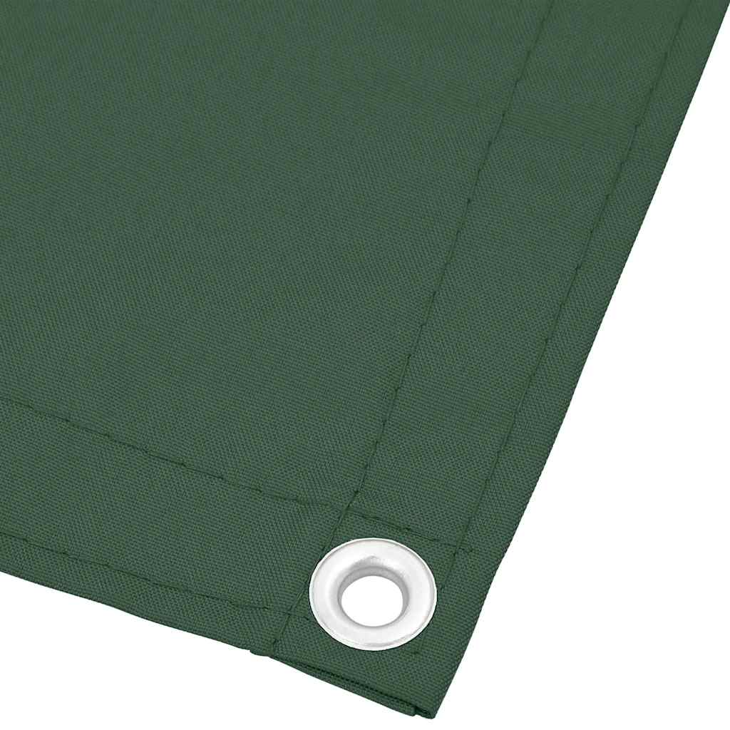 vidaXL Parawan balkonowy ciemnozielony 90x800 cm 100% poliester Oxford