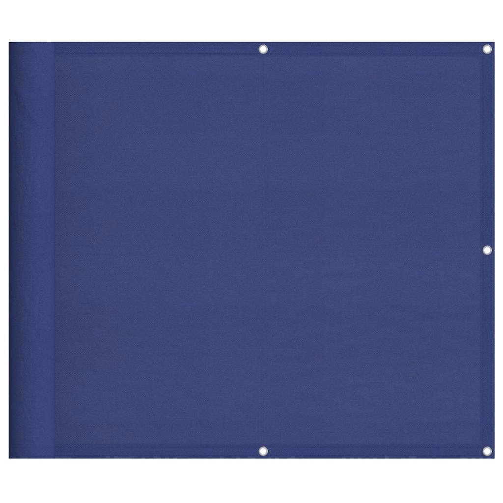 vidaXL Parawan balkonowy, niebieski, 90x800 cm, 100% poliester Oxford