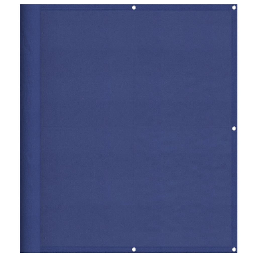 vidaXL Parawan balkonowy, niebieski, 120x700 cm, 100% poliester Oxford