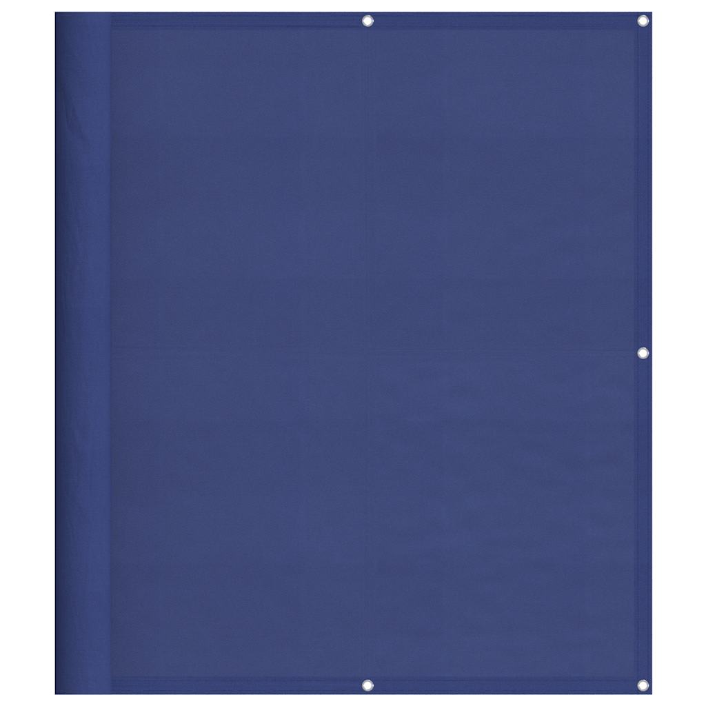 vidaXL Parawan balkonowy, niebieski, 120x800 cm, 100% poliester Oxford