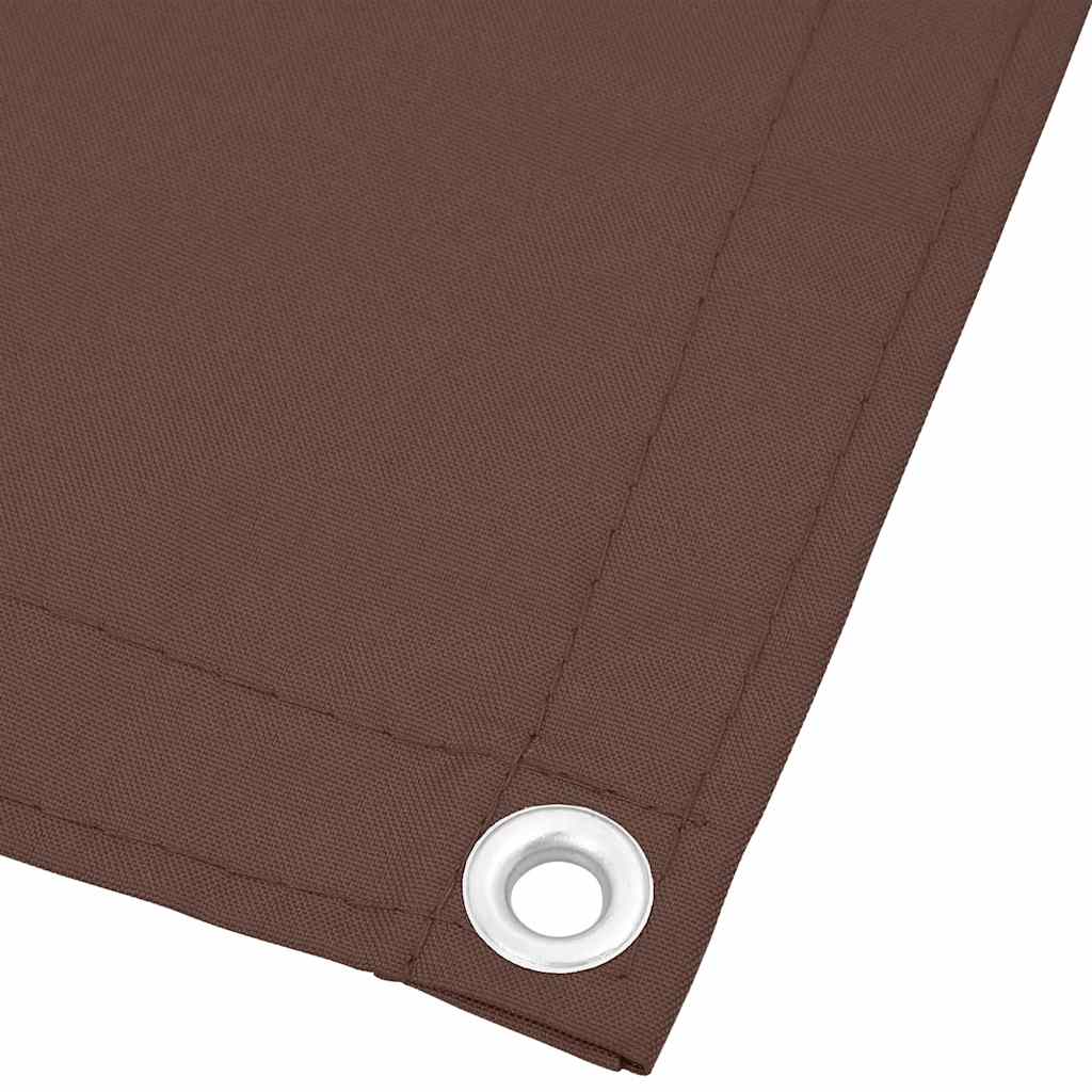 vidaXL Parawan balkonowy, brązowy, 120x700 cm, 100% poliester Oxford