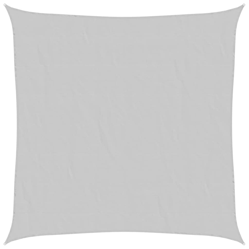 vidaXL Żagiel przeciwsłoneczny, jasnoszary, 6x6 m, 100% poliester