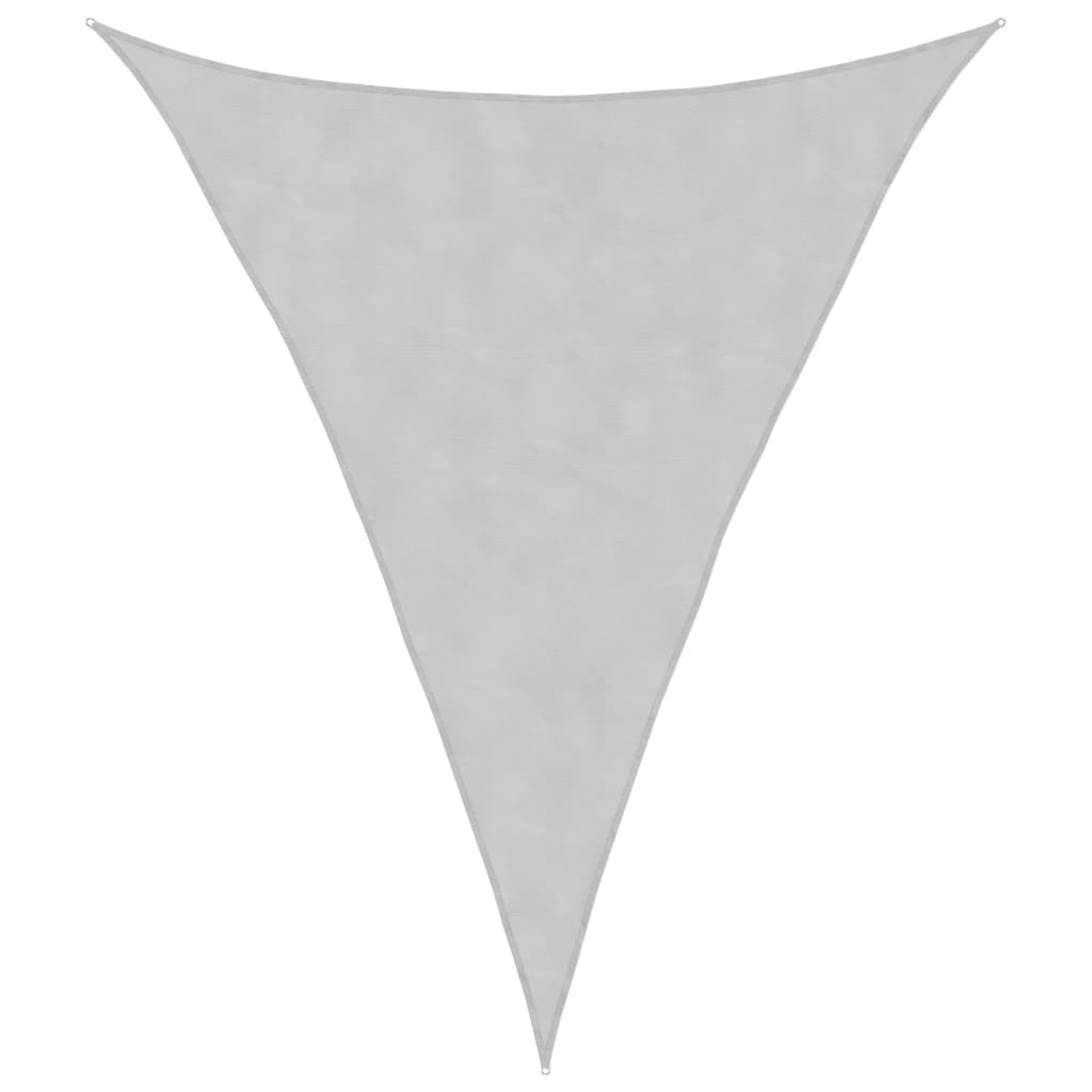 vidaXL Żagiel przeciwsłoneczny, jasnoszary, 4x5x5 m, 100% poliester
