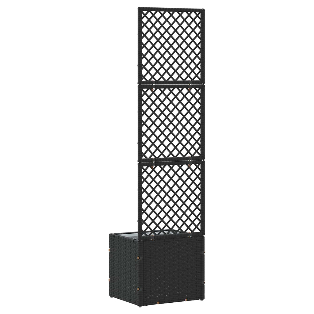 vidaXL Osłona do treli ogrodowej Czarny 35 x 30 x 135 cm Metal