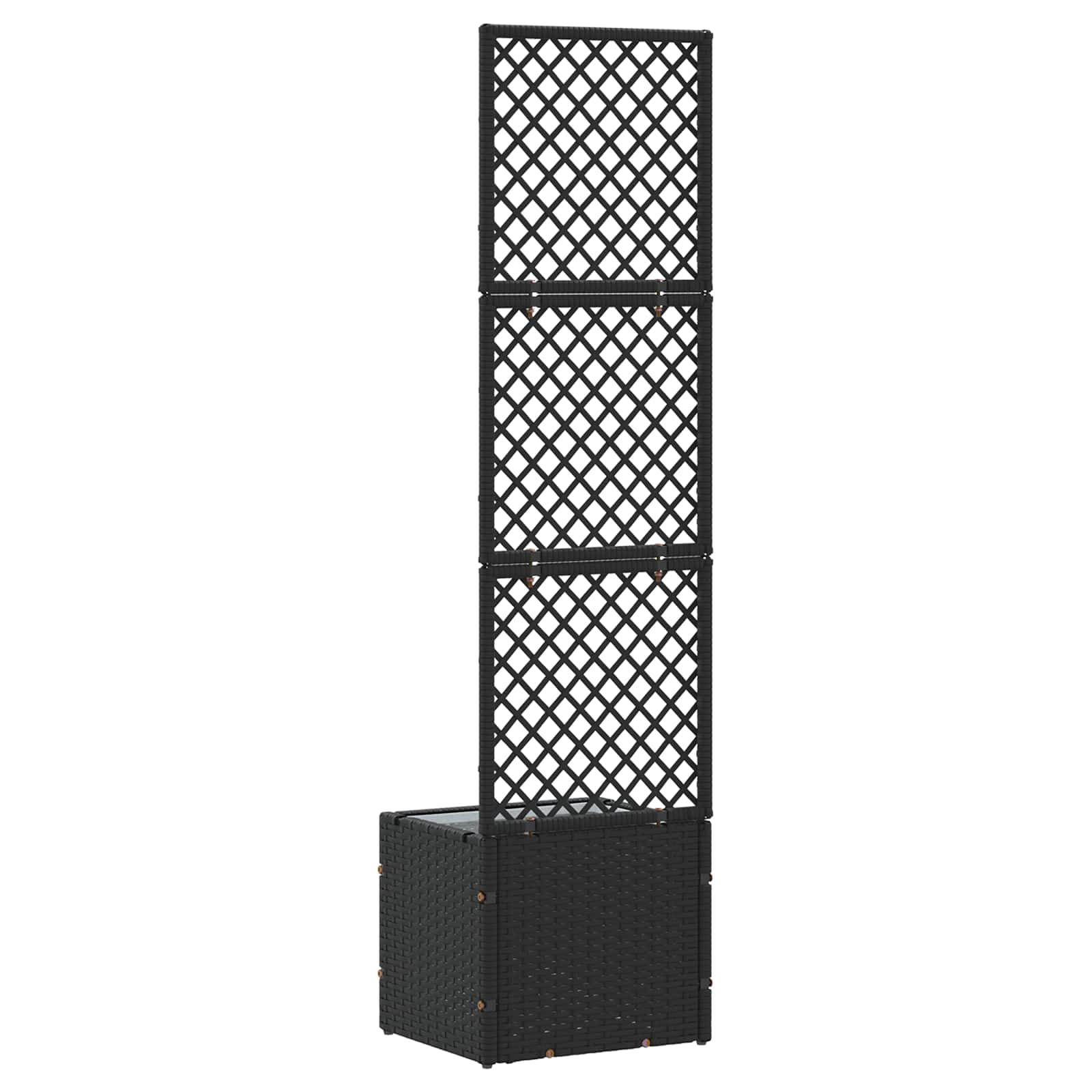 vidaXL Osłona do treli ogrodowej Czarny 35 x 30 x 135 cm Metal