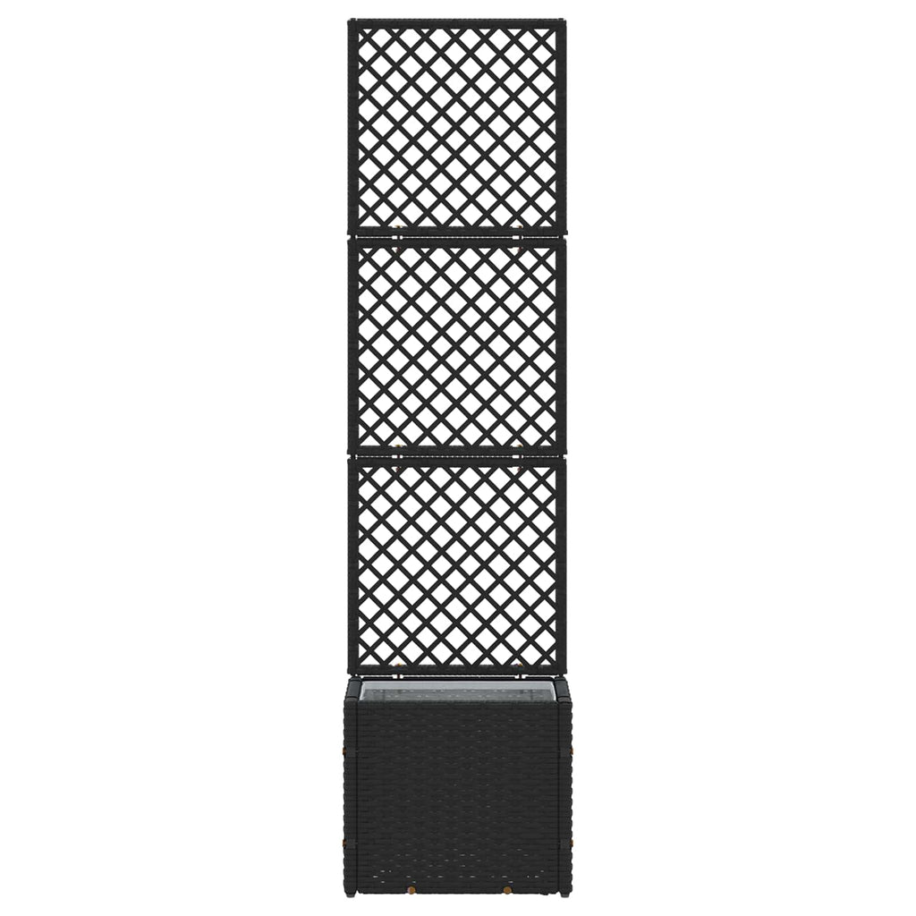 vidaXL Osłona do treli ogrodowej Czarny 35 x 30 x 135 cm Metal