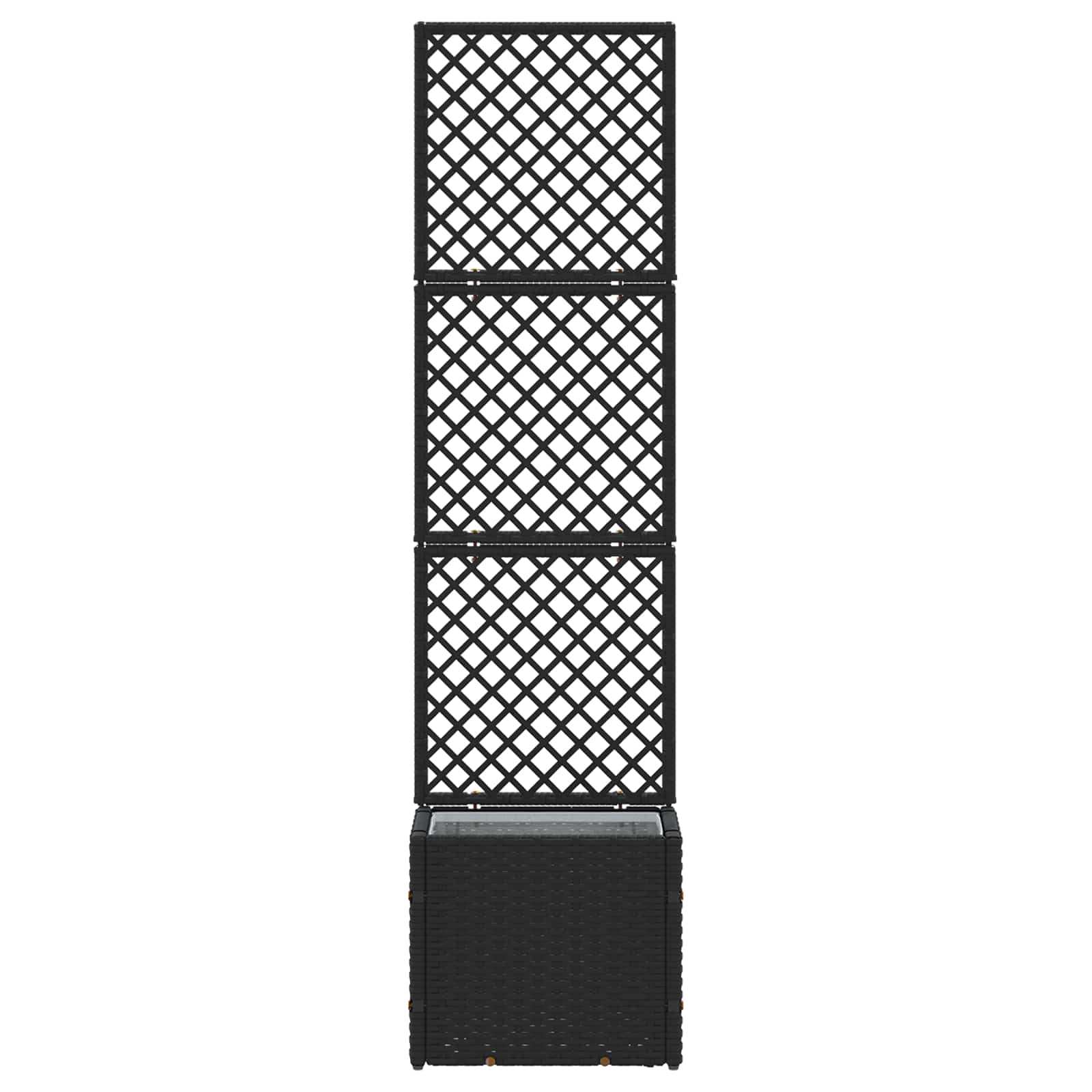 vidaXL Osłona do treli ogrodowej Czarny 35 x 30 x 135 cm Metal
