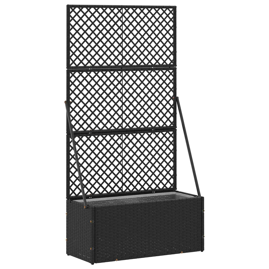 vidaXL Osłona do treli ogrodowej Czarny 70 x 30 x 135 cm Metal