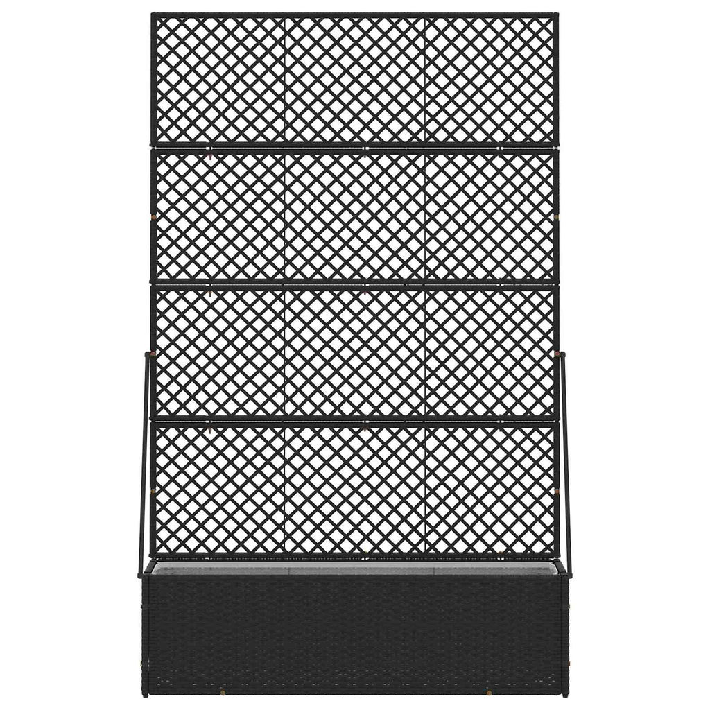 vidaXL Osłona do treli ogrodowej Czarny 105 x 30 x 170 cm Metal