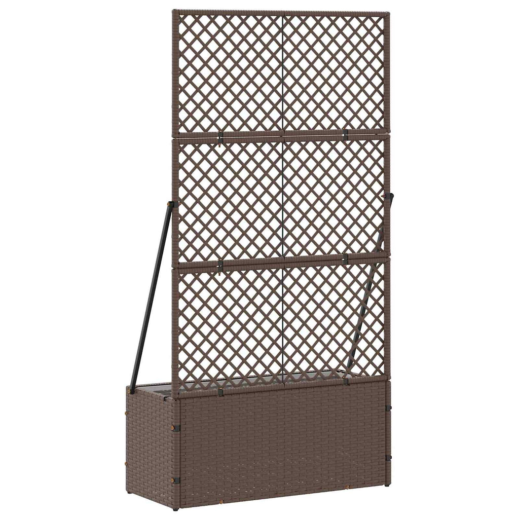 vidaXL Osłona do treli ogrodowej Brązowy 70 x 30 x 135 cm Metal