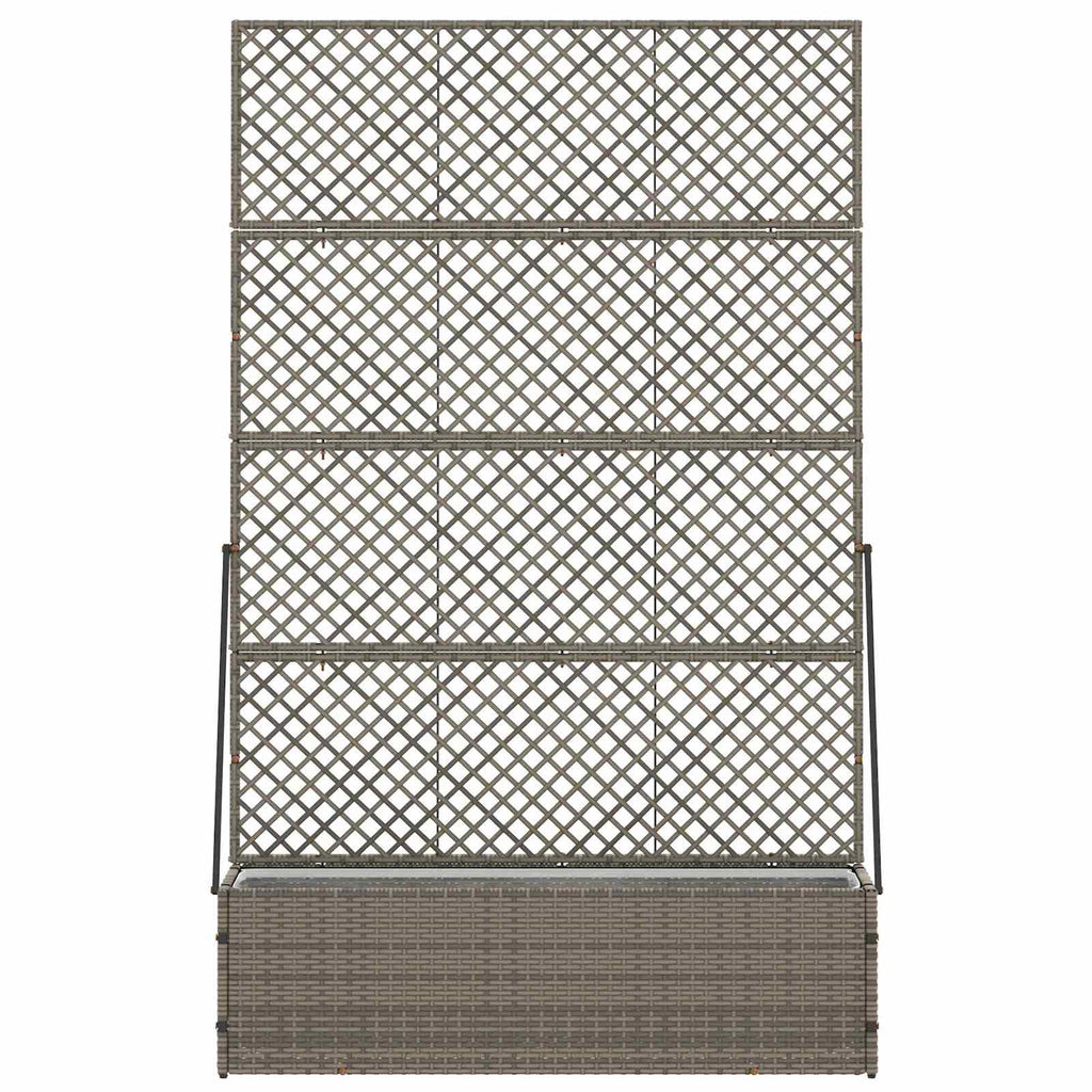 vidaXL Osłona do treli ogrodowej Szary 105 x 30 x 170 cm Metal