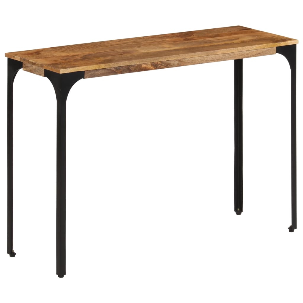vidaXL Stolik konsolowy, brązowy, 110x35x76 cm, drewno mango i żelazo