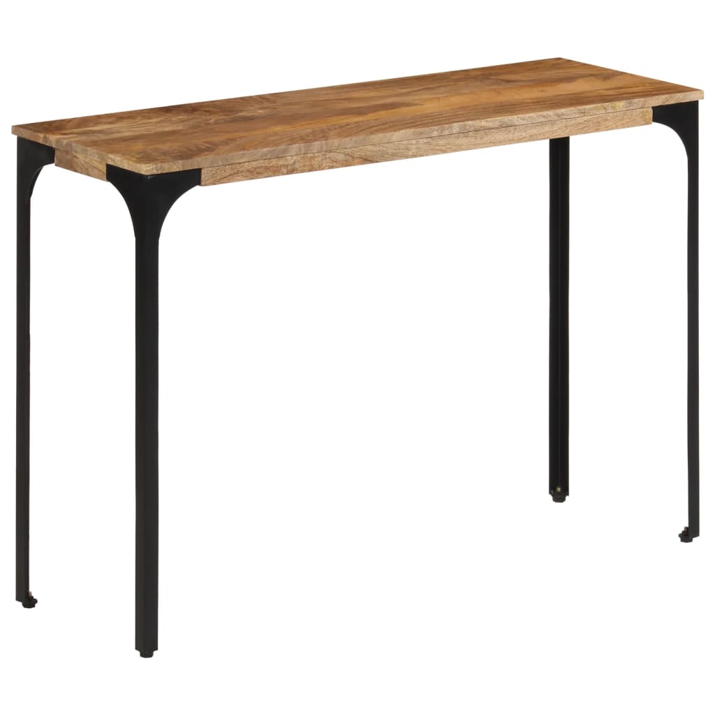 vidaXL Stolik konsolowy, brązowy, 110x35x76 cm, drewno mango i żelazo