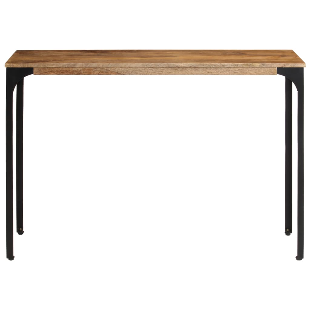 vidaXL Stolik konsolowy, brązowy, 110x35x76 cm, drewno mango i żelazo