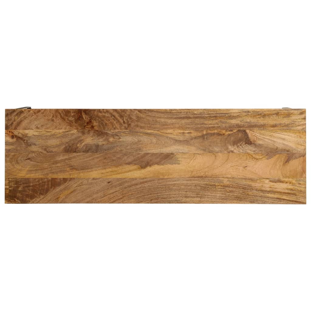 vidaXL Stolik konsolowy, brązowy, 110x35x76 cm, drewno mango i żelazo