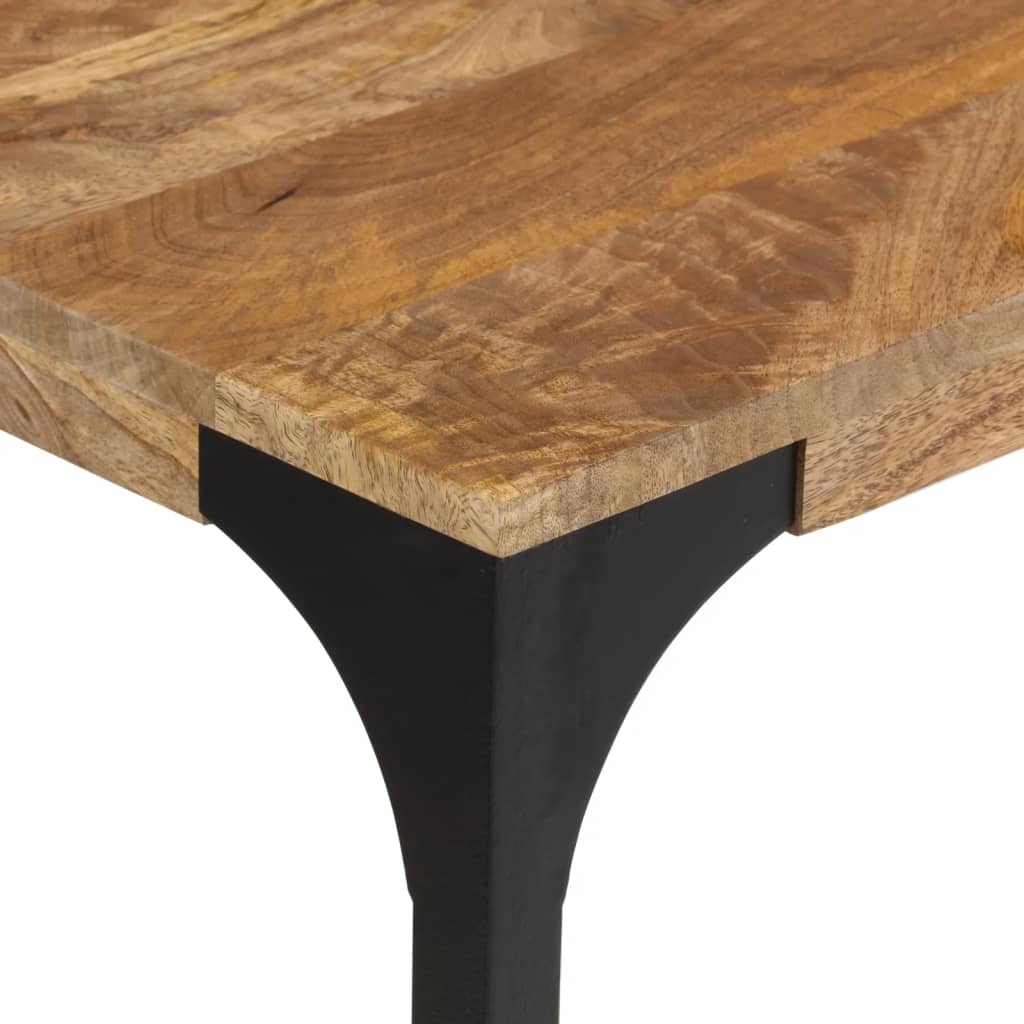 vidaXL Stolik konsolowy, brązowy, 110x35x76 cm, drewno mango i żelazo