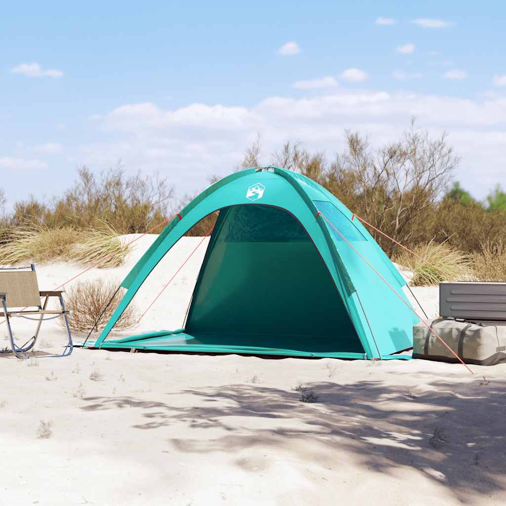 vidaXL Namiot plażowy, morska zieleń, wodoszczelny