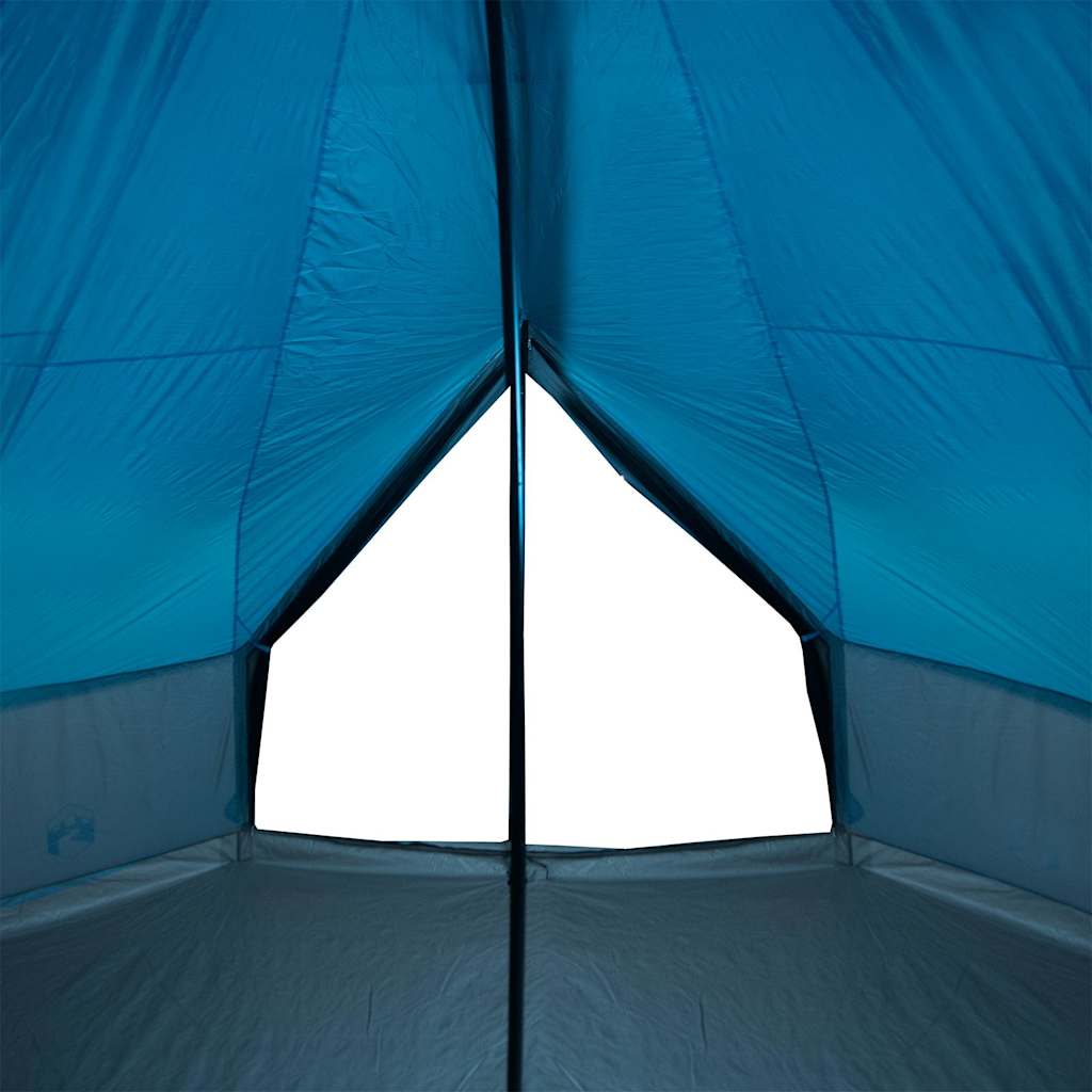 vidaXL Namiot rodzinny tipi, 12-os., niebieski, wodoszczelny