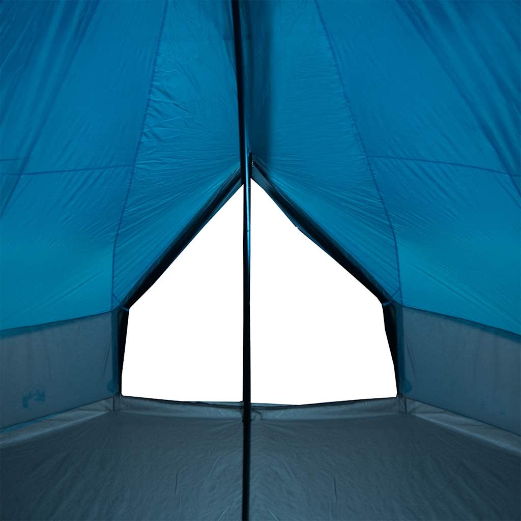 vidaXL Namiot rodzinny tipi, 10-os., niebieski, wodoszczelny