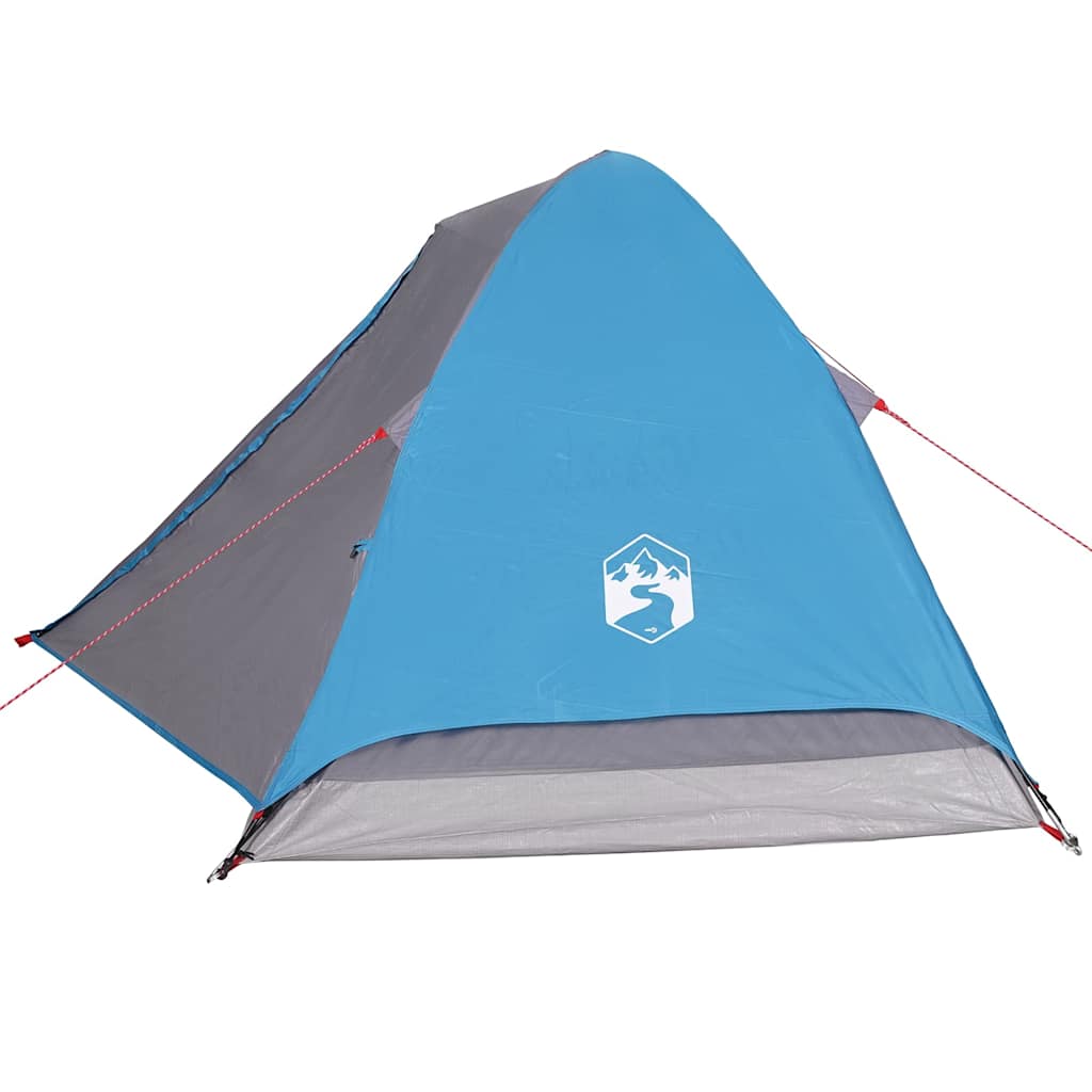 vidaXL Namiot turystyczny, kopułowy, 4-os., niebieski, wodoszczelny