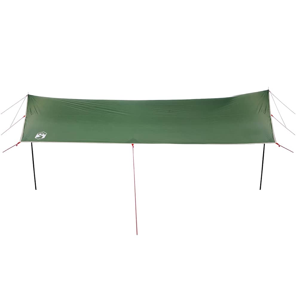 vidaXL Płachta biwakowa, zielona, 460x305x210 cm, wodoszczelna
