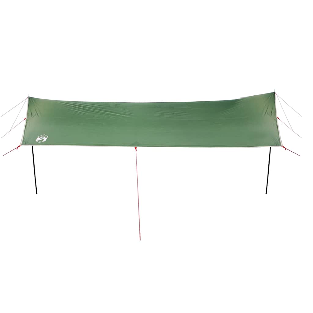 vidaXL Płachta biwakowa, zielona, 460x305x210 cm, wodoszczelna