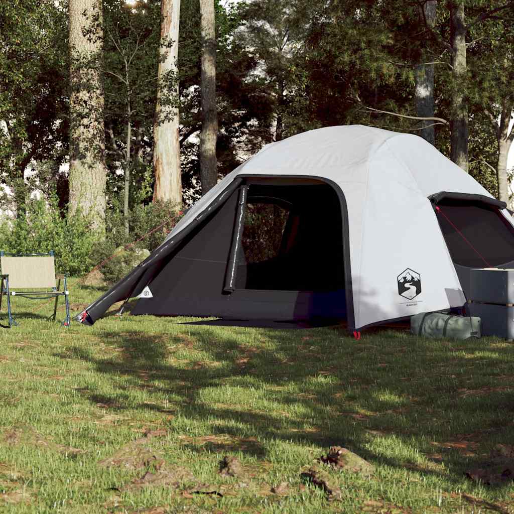 vidaXL Namiot turystyczny, 4-os., biały, zaciemniany, wodoszczelny