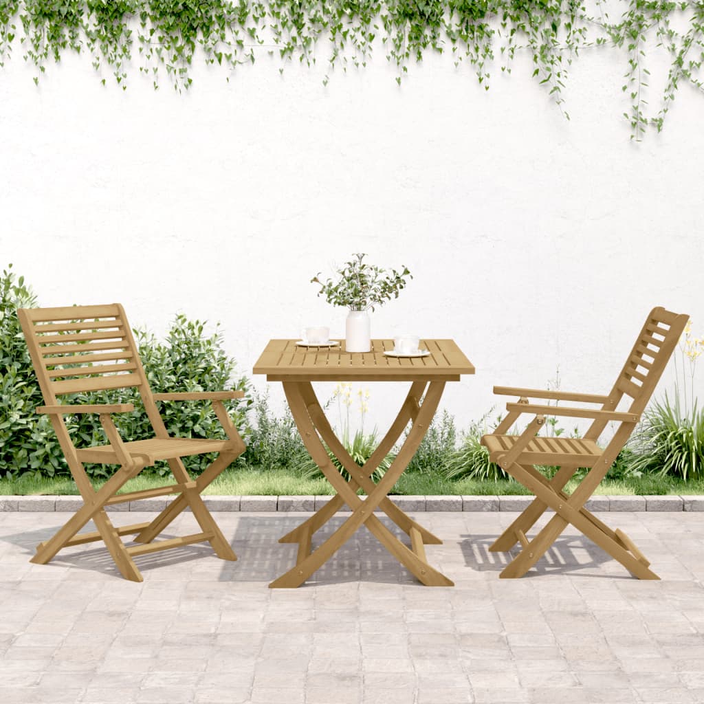 vidaXL Składane krzesła ogrodowe, 2 szt., 54,5x61,5x86,5 cm, akacja