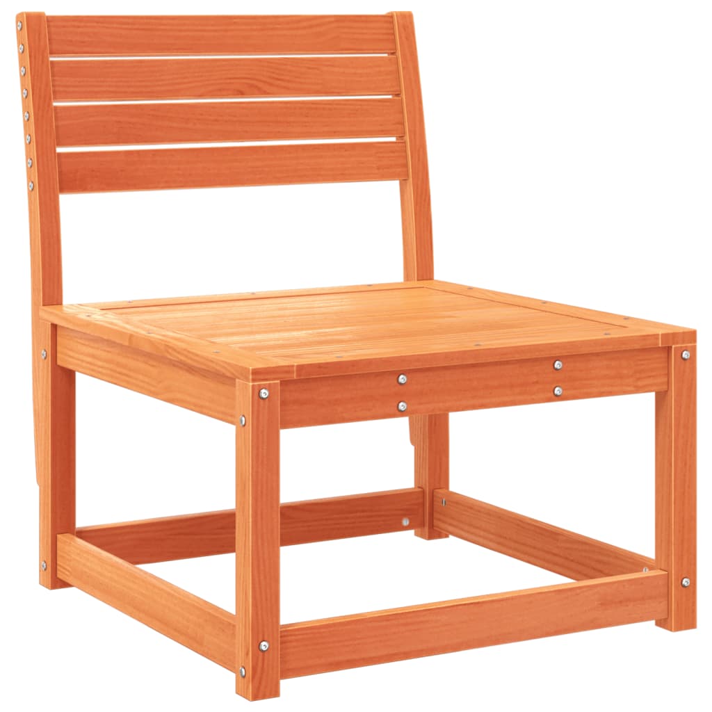 vidaXL Sofa ogrodowa, woskowy brąz, lite drewno sosnowe