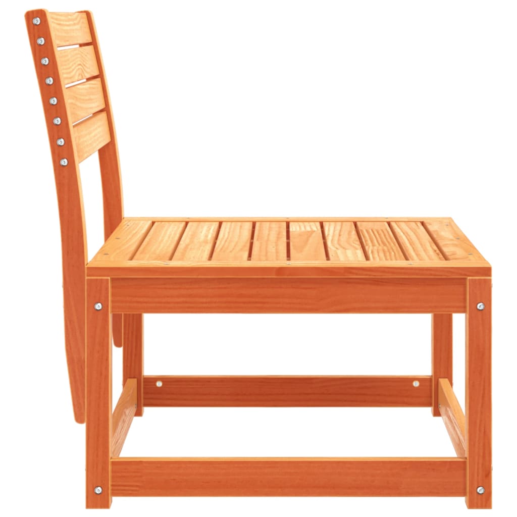 vidaXL Sofa ogrodowa, woskowy brąz, lite drewno sosnowe