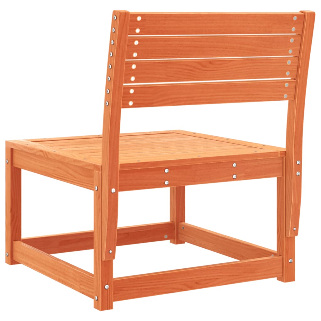 vidaXL Sofa ogrodowa, woskowy brąz, lite drewno sosnowe