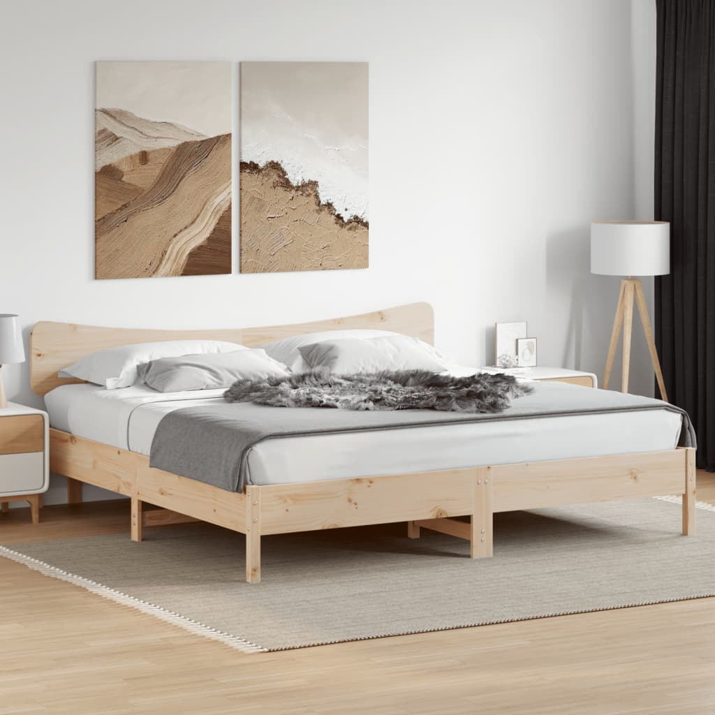 vidaXL Wezgłowie do łóżka, 200 cm, lite drewno sosnowe