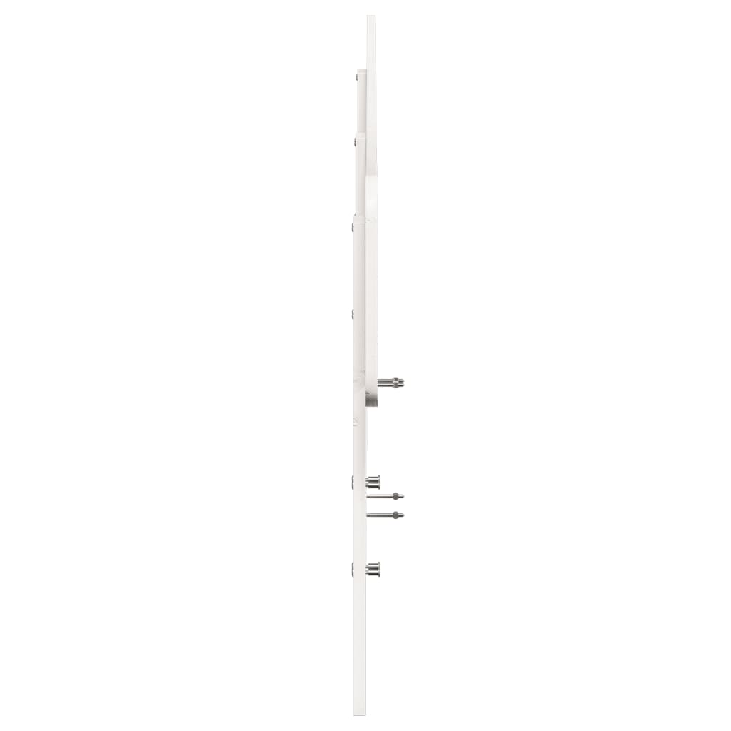 vidaXL Wezgłowie do łóżka, białe, 200 cm, lite drewno sosnowe