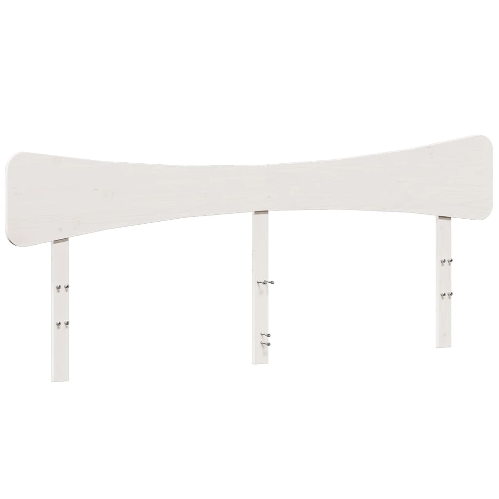 vidaXL Wezgłowie do łóżka, białe, 180 cm, lite drewno sosnowe