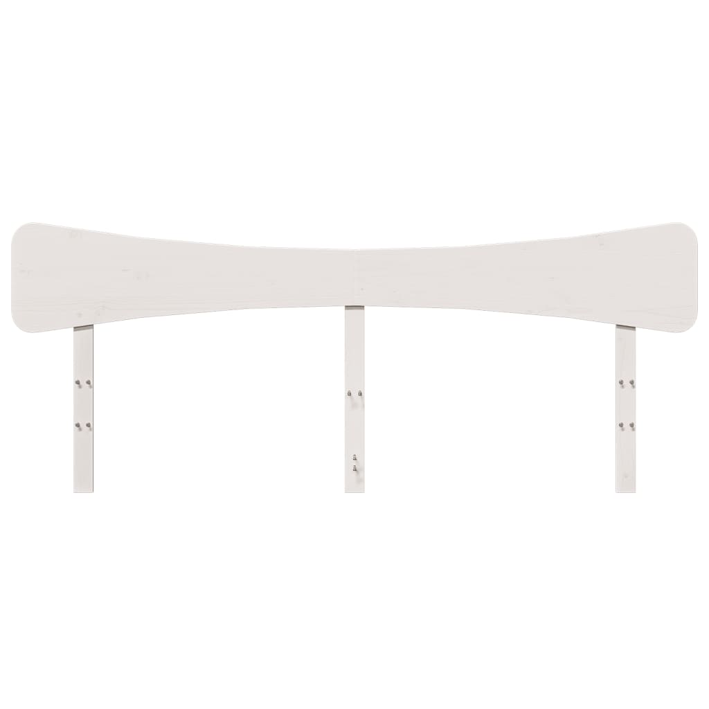 vidaXL Wezgłowie do łóżka, białe, 180 cm, lite drewno sosnowe