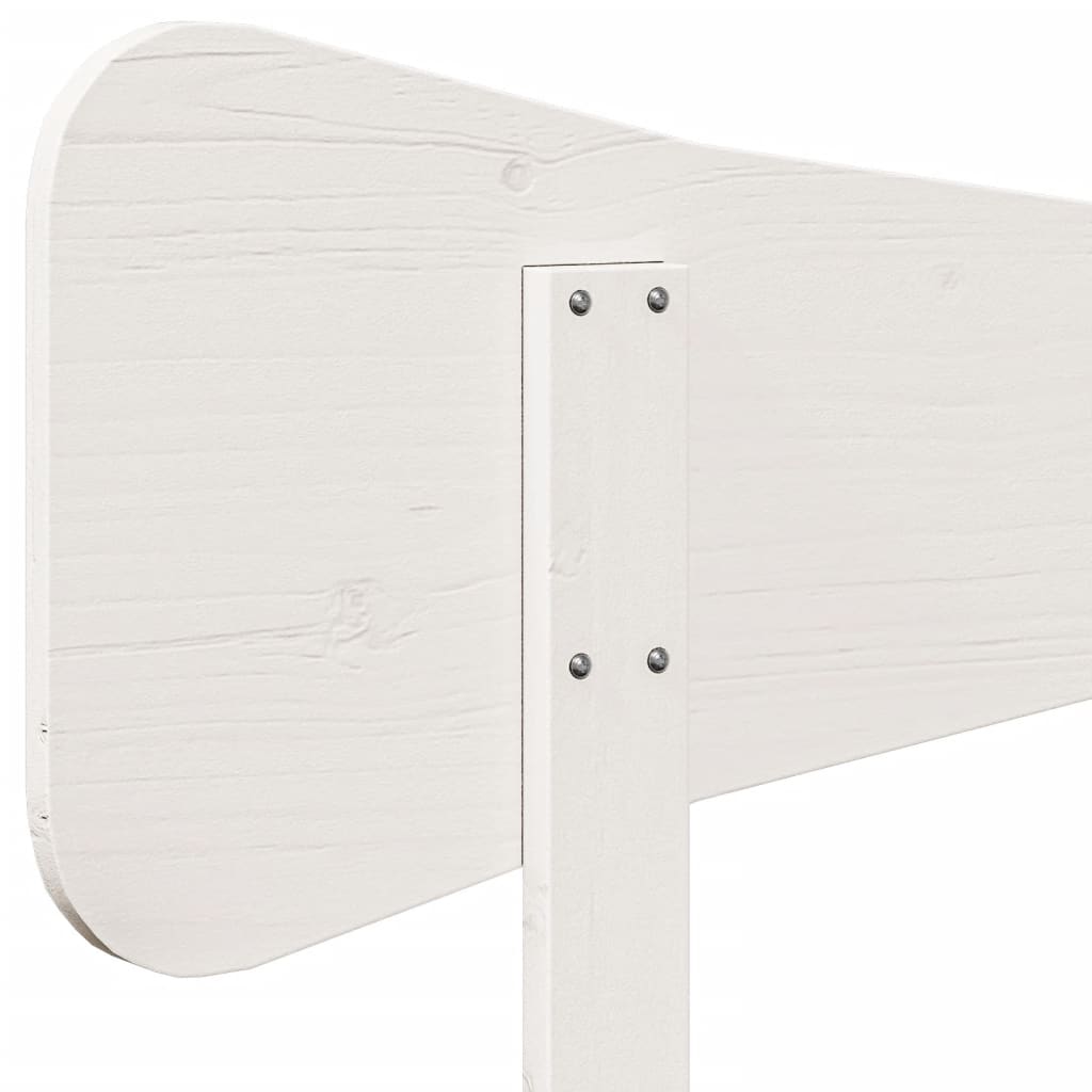 vidaXL Wezgłowie do łóżka, białe, 180 cm, lite drewno sosnowe